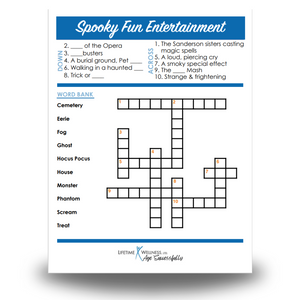 Monthly Crossword Puzzles for Seniors